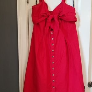 Red City Chic Midi Dress